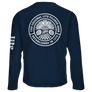 Miller Lite Front/Back/Sleeve Print Long Sleeve T-Shirt - Navy Blue