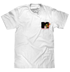 MTV 80s Logo Front/Back Print T-Shirt - White