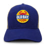 Old Bay Seasoning Crab Logo Mesh Back Baseball Hat - Blue/Tan