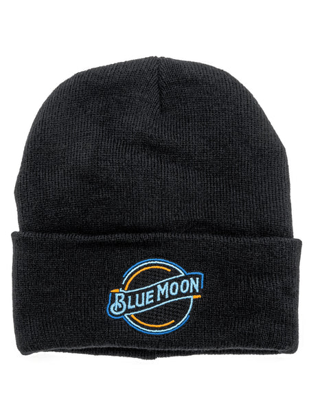 Blue Moon Logo Knit Hat Beanie - Black – Tee Luv