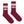 Dr Pepper Soda Logo Crew Socks - Burgundy/White