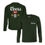 Coors Banquet Double Sided Long Sleeve Beer Logo T-Shirt - Forest Green