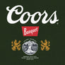 Coors Banquet Double Sided Long Sleeve Beer Logo T-Shirt - Forest Green