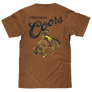 Coors Original Rodeo Cowboy Front/Back T-Shirt - Brown Sugar