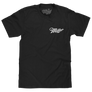 Distressed Miller High Life Logo Front and Back Print T-Shirt - Black