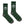 Smokey Bear Animal Mascot Striped Crew Socks - Green/Gray