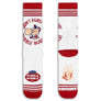 Dubble Bubble Gum Don't Burst My Bubble Candy Logo Socks - White/Red