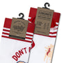 Dubble Bubble Gum Don't Burst My Bubble Candy Logo Socks - White/Red