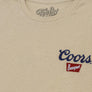 Coors Banquet Embroidered Left Chest Logo T-Shirt - Sand