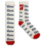 Coors Banquet Beer Logo Novelty Socks - Gray/Red/Blue