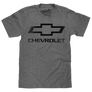 Faded Chevrolet Bowtie Car Logo T-Shirt - Graphite Heather