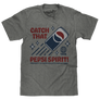 Retro Catch That Pepsi Spirit Soda Logo T-Shirt - Graphite Heather