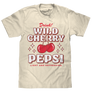 Wild Cherry Pepsi 70s Soda Logo T-Shirt - Cream