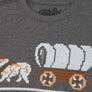 The Oregon Trail You Have Died of Dysentery Video Game Quote T-Shirt - Heather Graphite