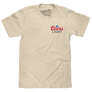 Coors Light Baseball League Front and Back Beer Logo T-Shirt - Cream