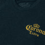 Corona Extra Front and Back Print T-Shirt - Denim Black Heather