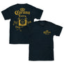 Corona Extra Front and Back Print T-Shirt - Denim Black Heather