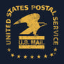 United States Postal Service Eagle Logo Long Sleeve T-Shirt - Navy Blue