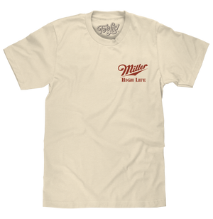 Miller High Life The Champagne of Beers Double Sided Logo T-Shirt