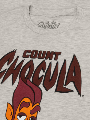 Retro Count Chocula Monster Cereal Mascot T-Shirt - Oat Heather