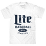 Miller Lite Baseball T-Shirt - White
