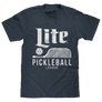 Miller Lite Faded Pickleball League T-Shirt - Indigo Black Heather