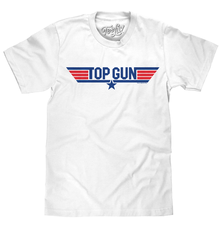 Top Gun Movie Logo T-Shirt - White