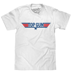 Top Gun Movie Logo T-Shirt - White