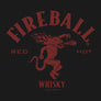 Fireball Whisky Dragon Hooded Sweatshirt - Black