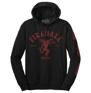 Fireball Whisky Dragon Hooded Sweatshirt - Black