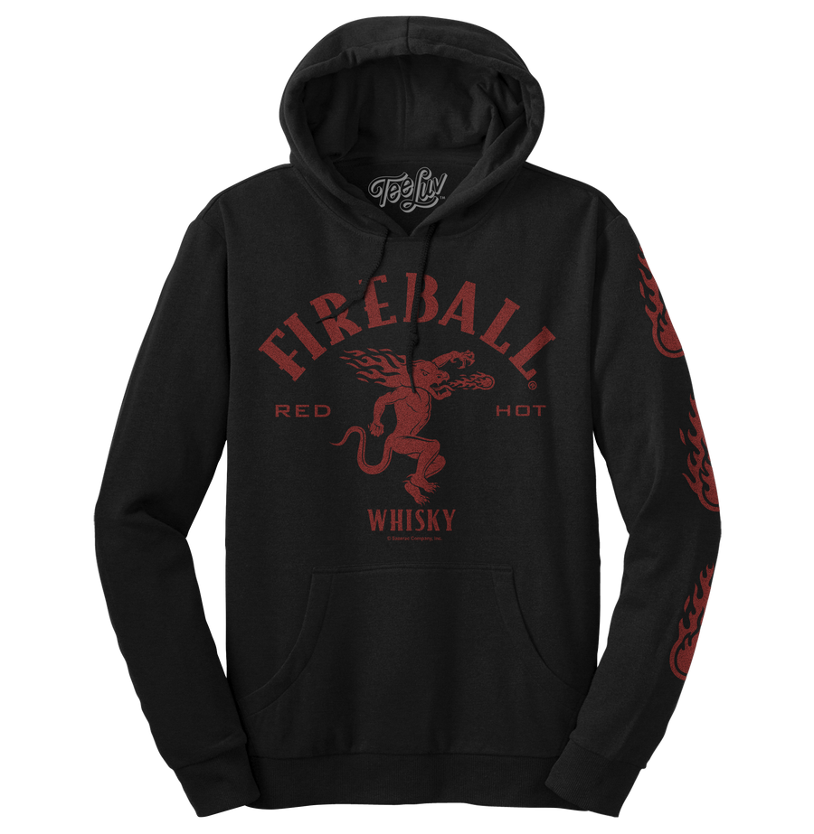 Fireball Whisky Dragon Hooded Sweatshirt - Black