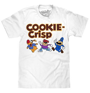 Cookie Crisp Cereal Mascot T-Shirt - White