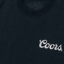 Coors Banquet Bull Skull Double Sided Heavyweight T-Shirt - Navy Blue