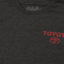 Toyota Drive Your Dreams Left Chest Front and Back Logo T-Shirt - Charcoal Heather