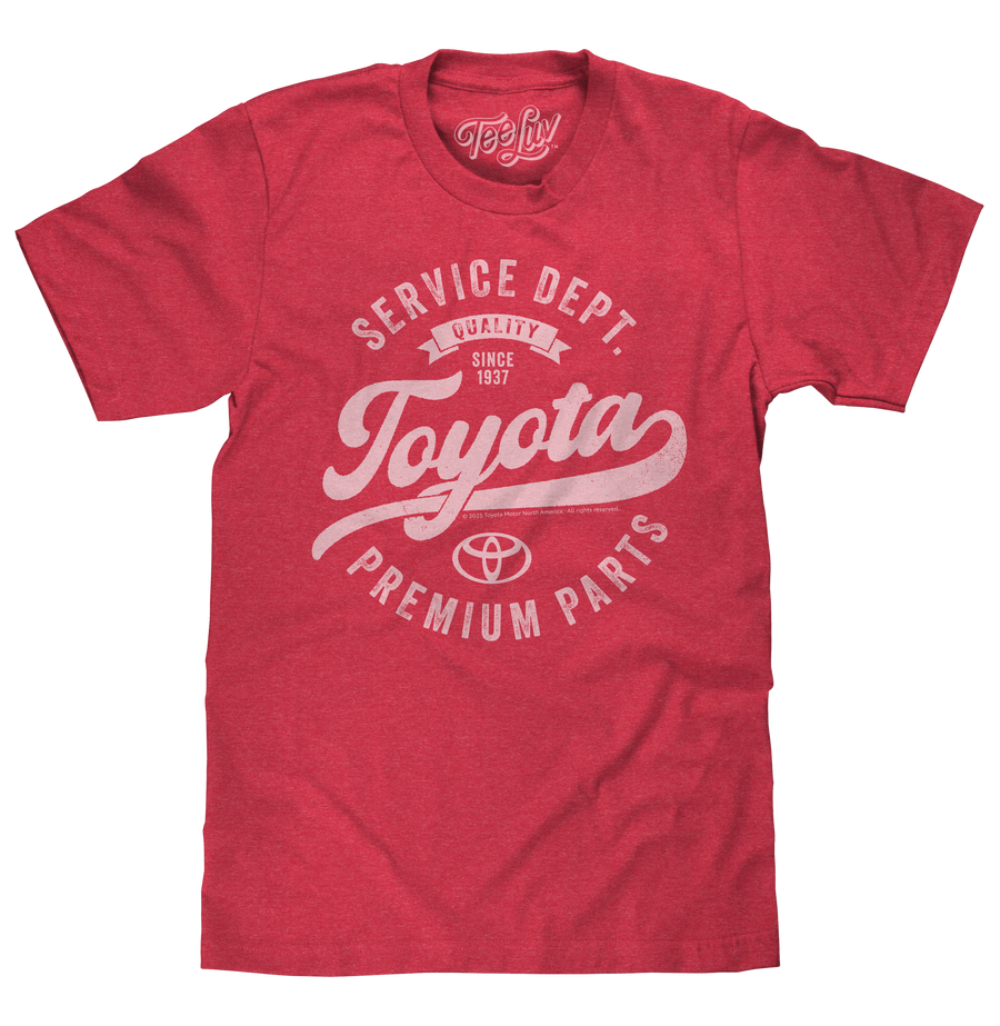 Toyota Service Department Premium Parts T-Shirt - Heather Red