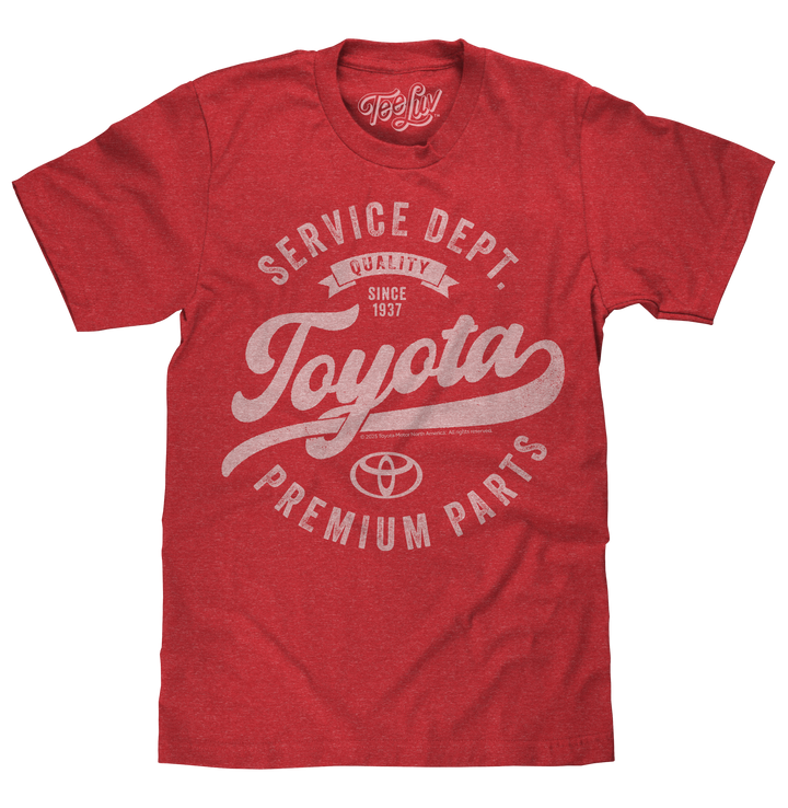 Toyota Service Department Premium Parts T-Shirt - Heather Red