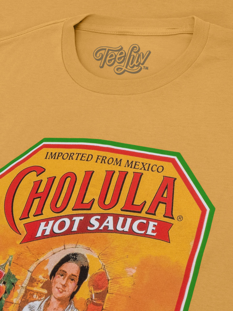 Cholula Hot Sauce Logo T-Shirt - Mustard Yellow