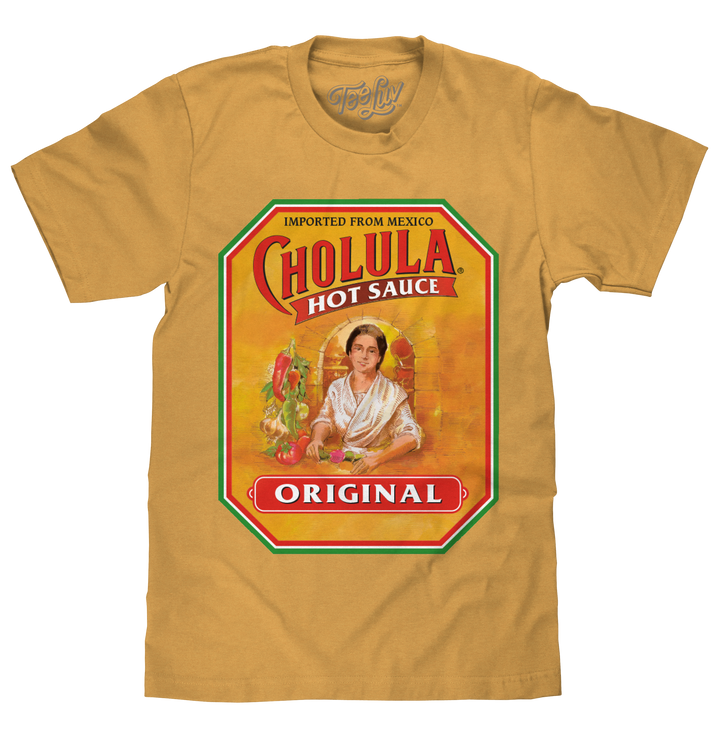 Cholula Hot Sauce Logo T-Shirt - Mustard Yellow