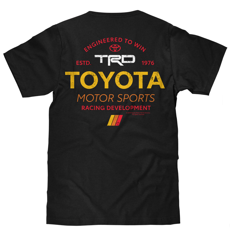 Toyota Racing Development TRD Front and Back Print T-Shirt - Black