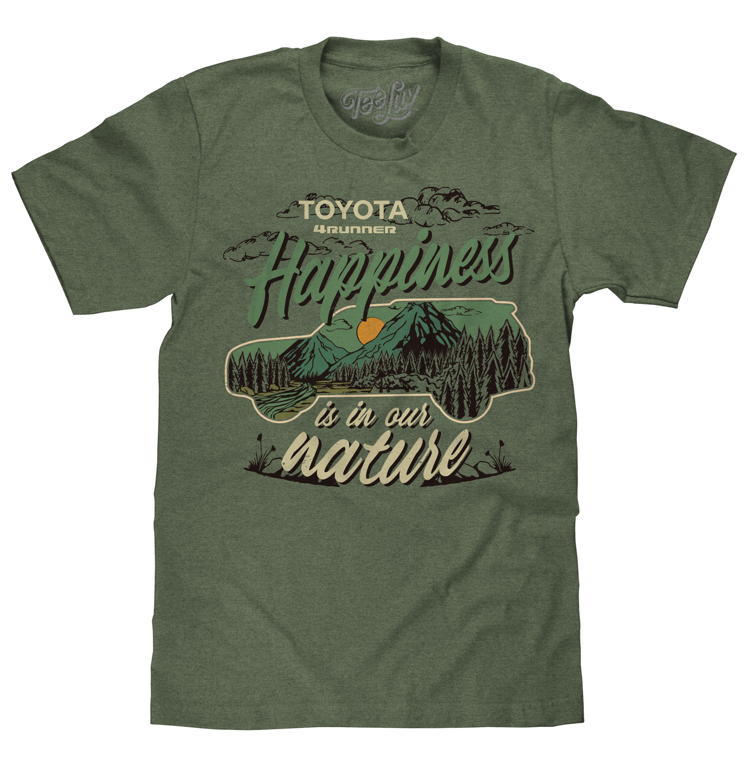 Toyota 4Runner Happiness Is In Our Nature T-Shirt - Canyon Green