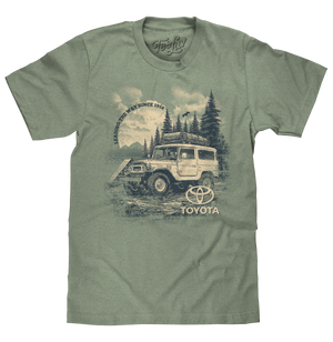 Toyota Land Cruiser Vintage Graphic T-Shirt - Canyon Green Heather