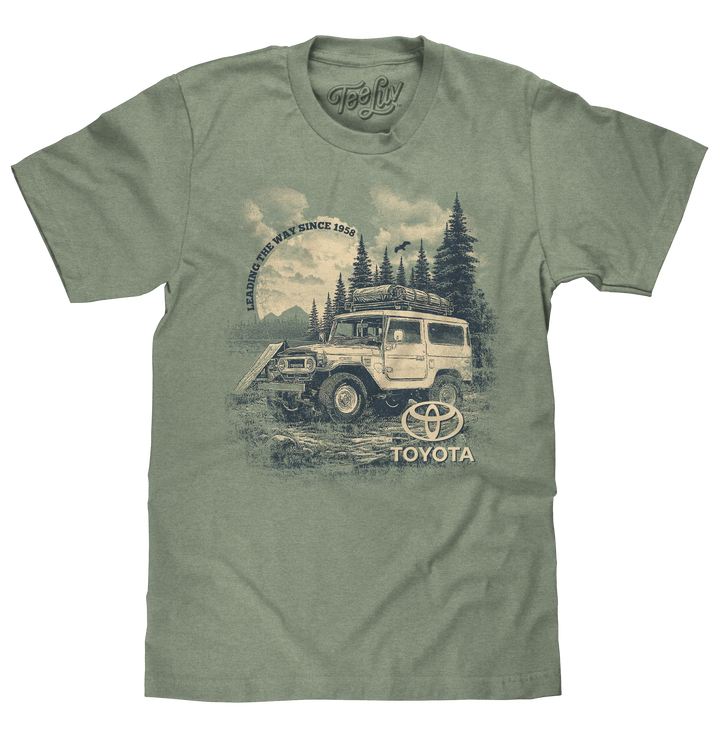 Toyota Land Cruiser Vintage Graphic T-Shirt - Canyon Green Heather