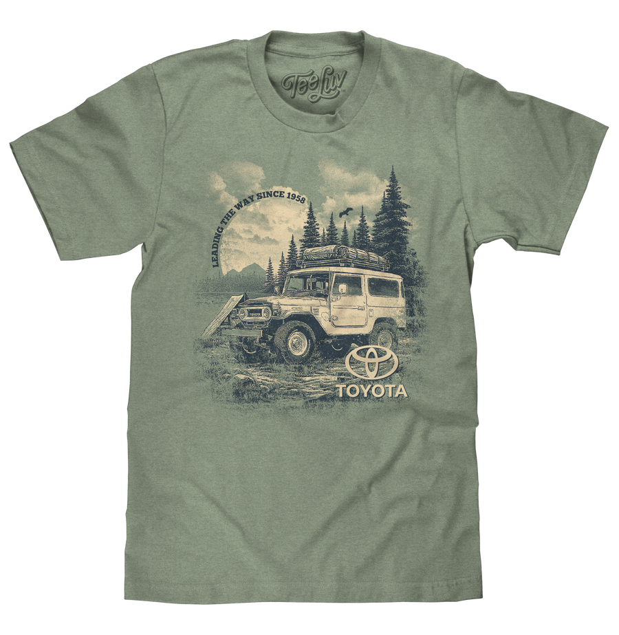 Toyota Land Cruiser Vintage Graphic T-Shirt - Canyon Green Heather