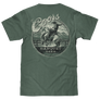 Coors Banquet Beer Rodeo Horse Front Pocket Tee T-Shirt - Cypress Green