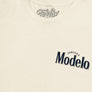 Modelo Cerveza Retro 90s Tacos and Beer Bar Sign T-Shirt - Vintage White