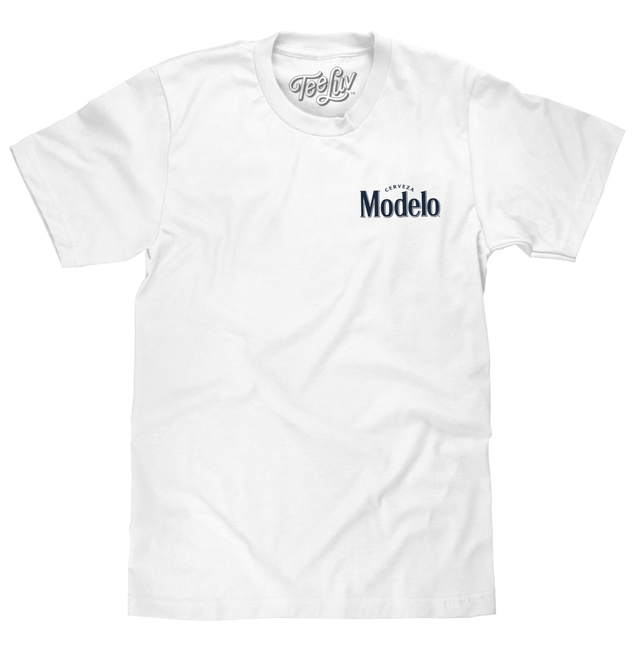 Modelo Cerveza Retro 90s Tacos and Beer Bar Sign T-Shirt - Vintage