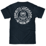 Cerveza Modelo The Fighting Spirit Front and Back Print T-Shirt - Navy Blue