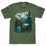 Smokey Bear Only You Can Prevent Wildfires Retro Graphic T-Shirt - Canyon Green