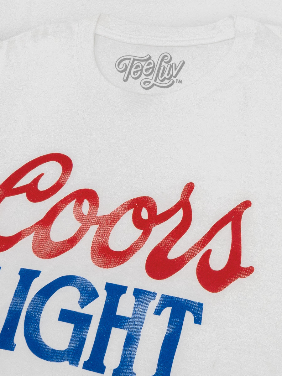 Coors Light Faded Logo - White