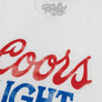 Coors Light Faded Logo - White